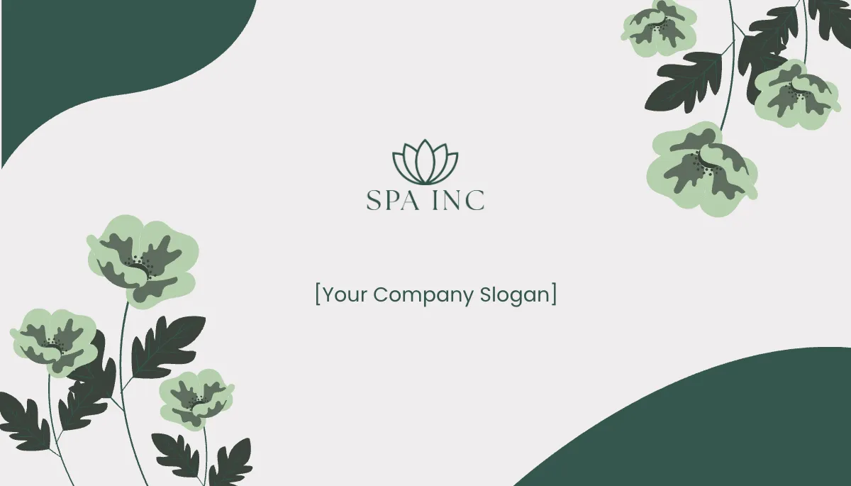 Free Relaxing Spa Experience Business Card Template to Edit Online