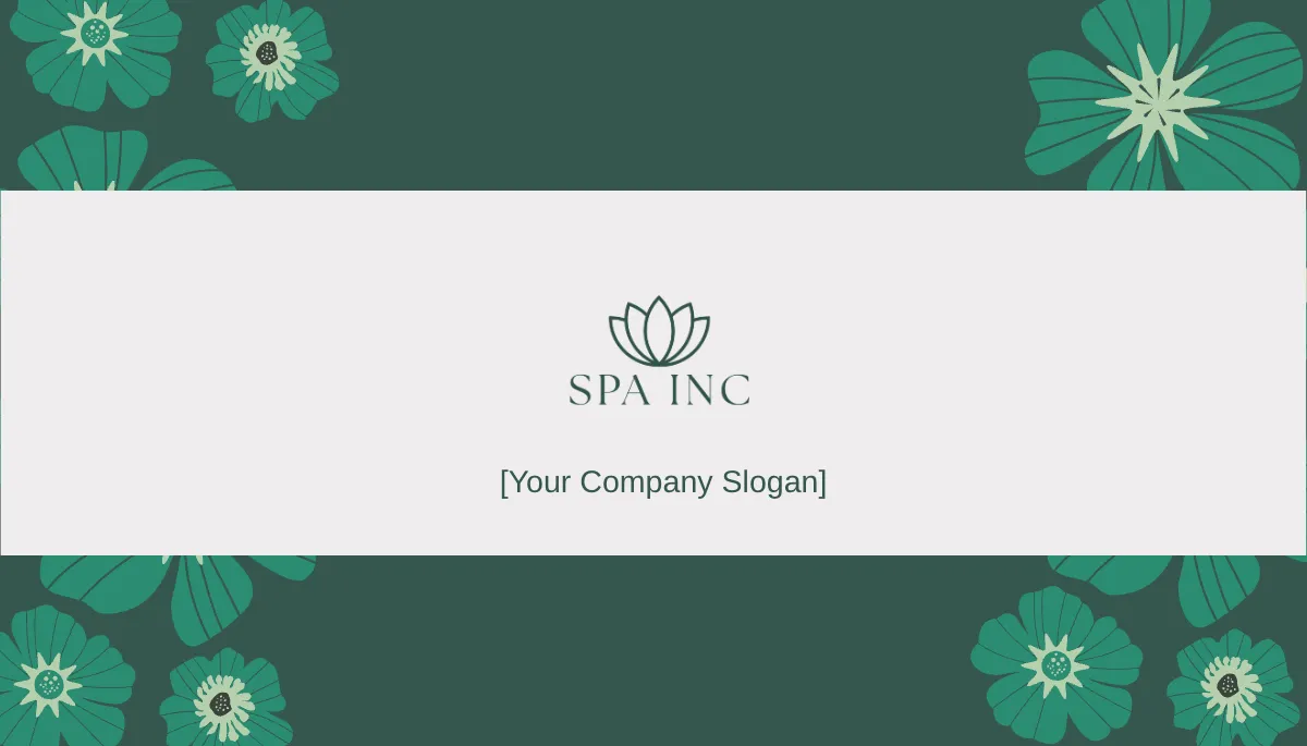 Free Spa Resort Getaway Business Card Template to Edit Online