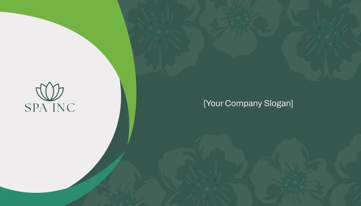 Free Relaxing Day Spa Business Card Template to Edit Online
