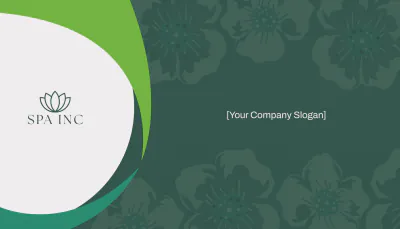 Free Relaxing Day Spa Business Card Template to Edit Online