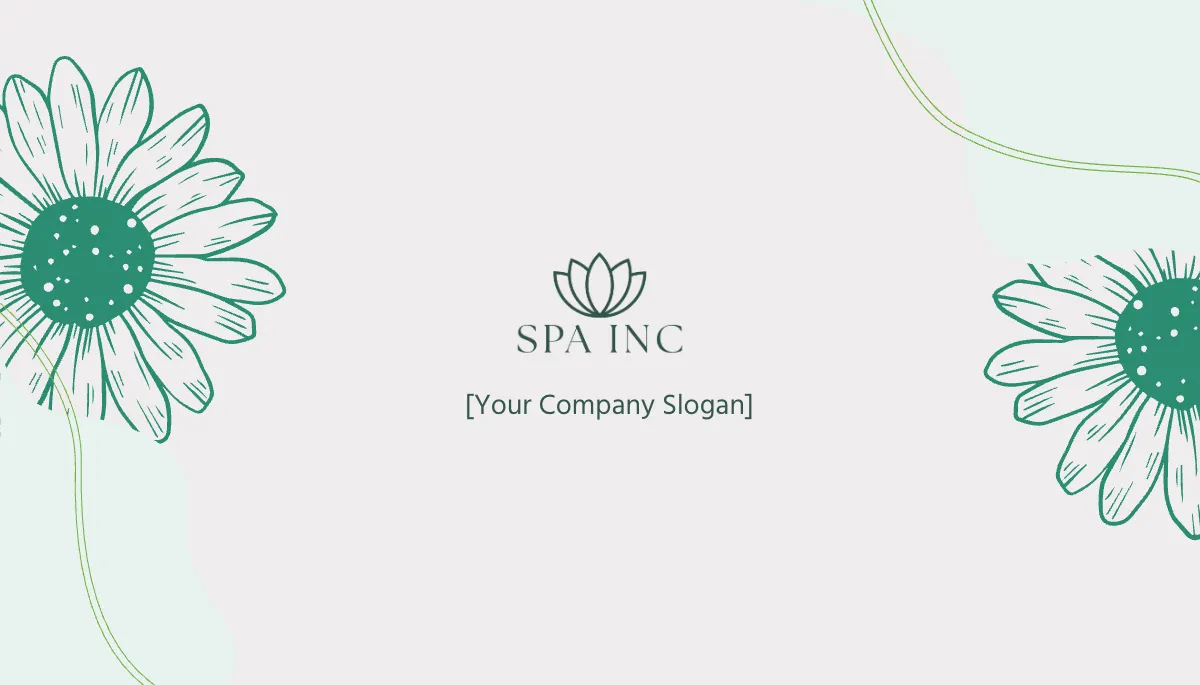 Free Natural Day Spa & Massage Business Card Template to Edit Online