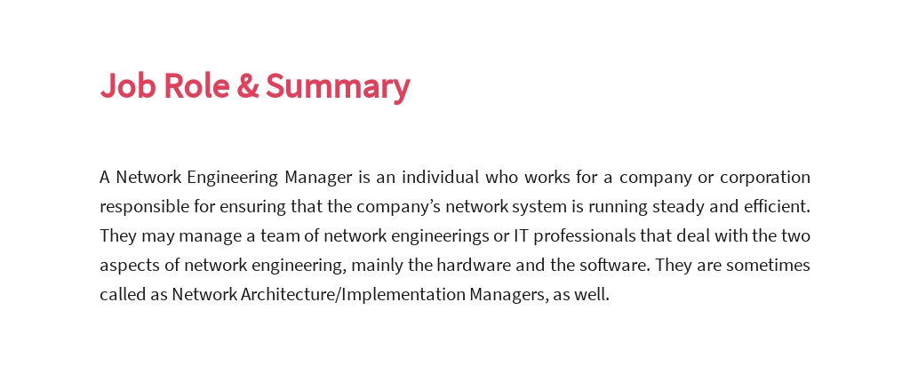 Free Network Engineering Manager Job Ad/Description Template 2.jpe