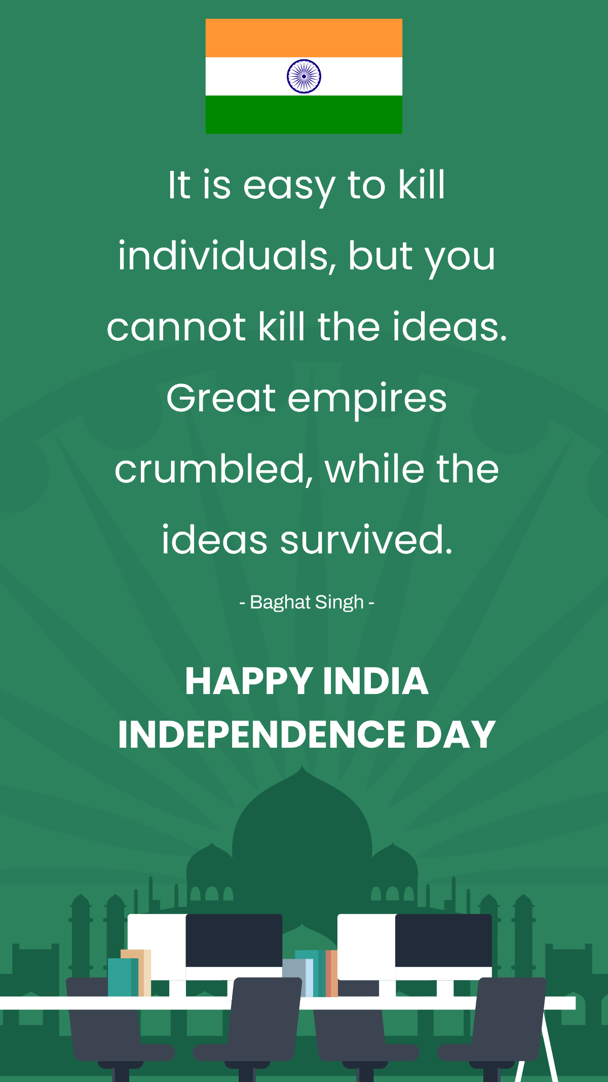 India Independence Day Quote For Office