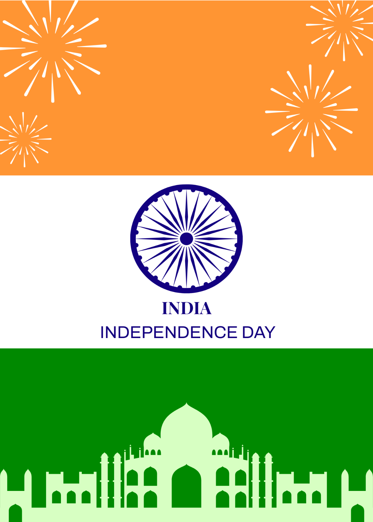 India Independence Day Invitation Background