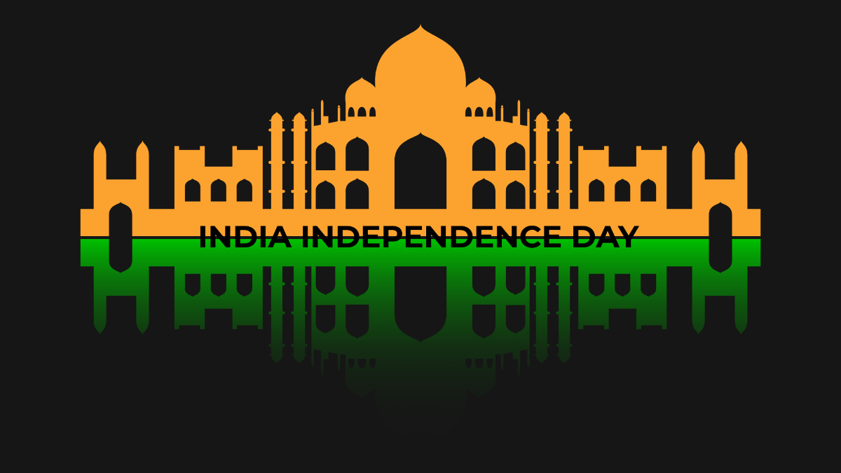 India Independence Day Black Background