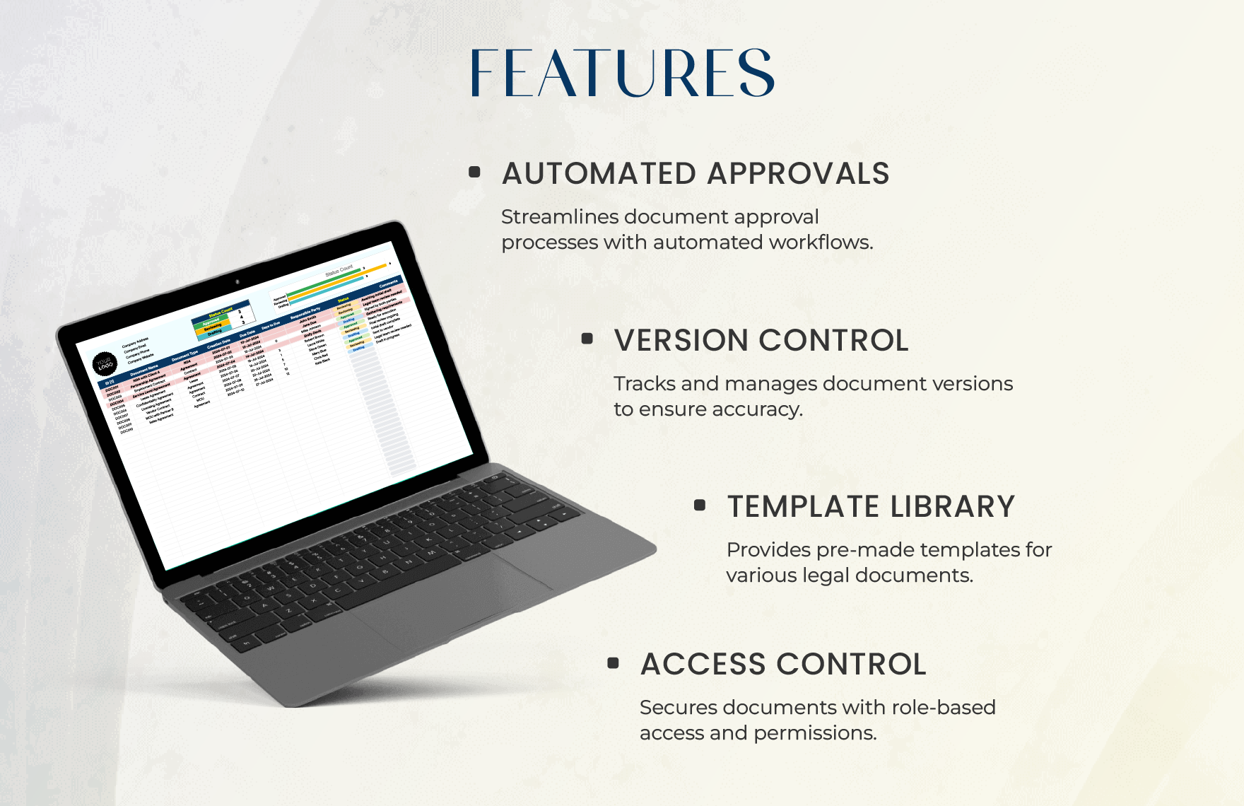 Legal Document Workflow Automation Template