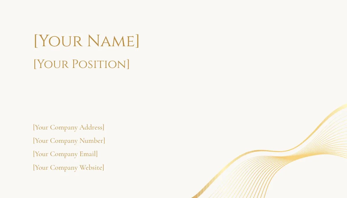 Free Luxury Business Card Template to Edit Online
