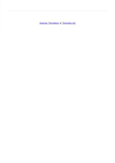 Free Marketing Event Agenda Template to Edit Online
