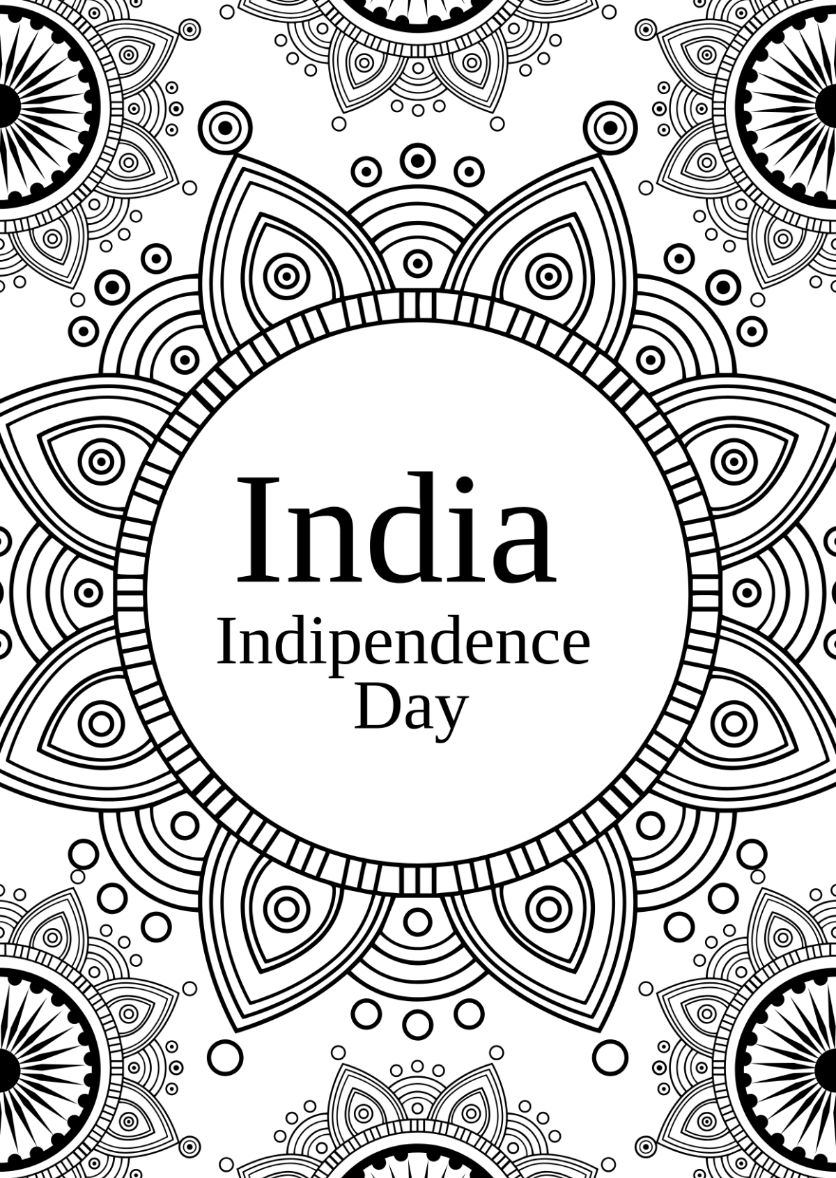 India Independence Day Art Drawing