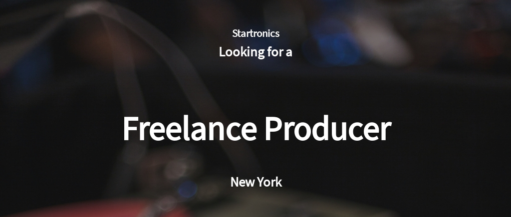 Free Freelance Producer Job Ad and Description Template.jpe