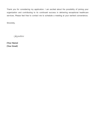 Free Ambulatory Care Pharmacist Cover Letter to Edit Online