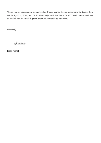 Free Associate Office Manager Cover Letter to Edit Online