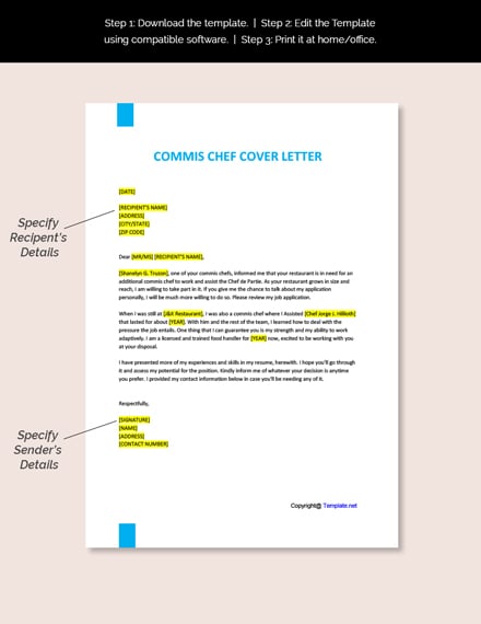 Cover Letter For Pastry Chef Job Free Letter Sample Download