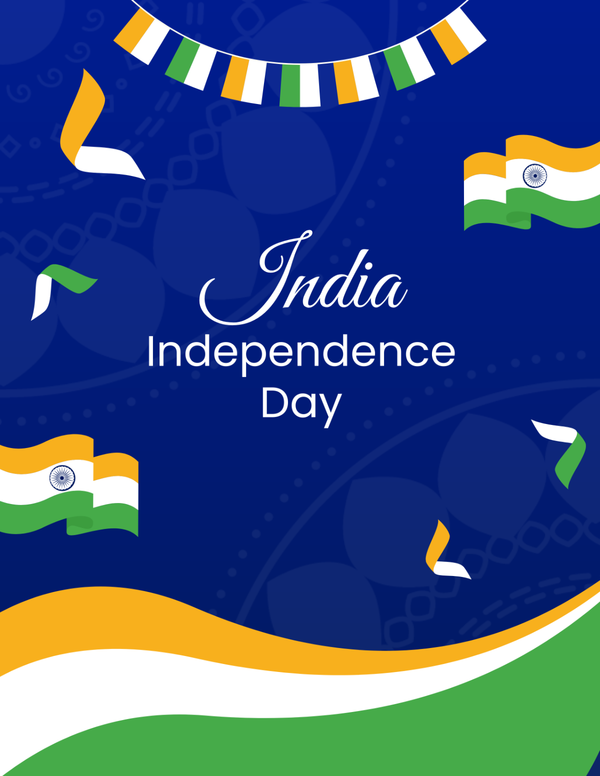 India Independence Day Flyer Background