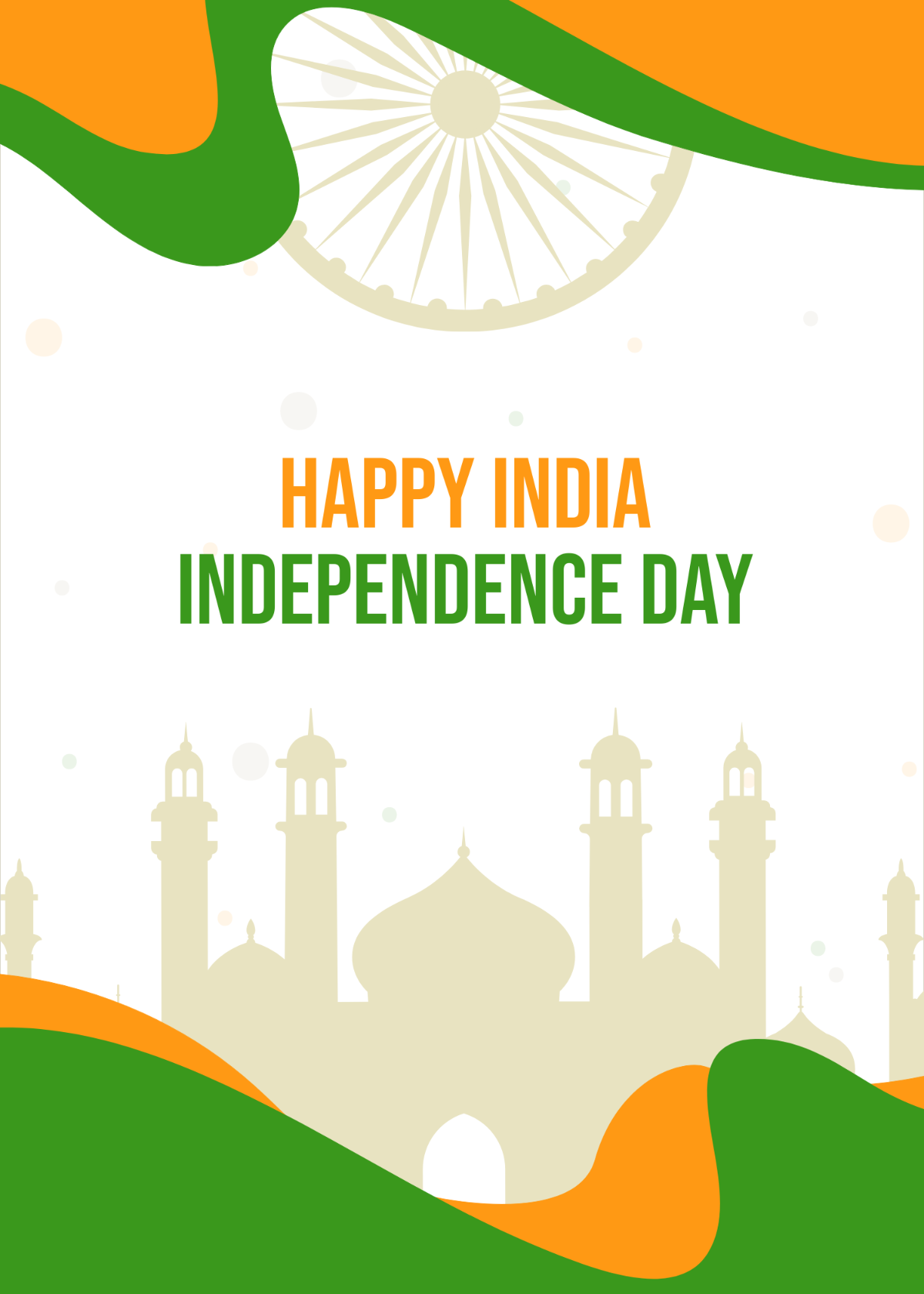 India Independence Day Greeting Background