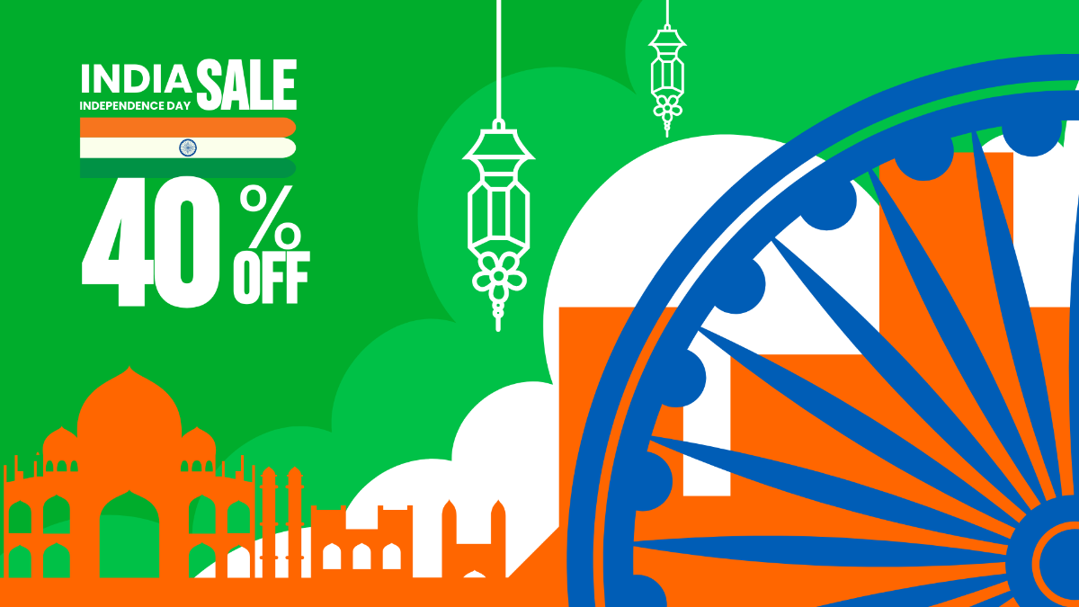 India Independence Day Sale Background