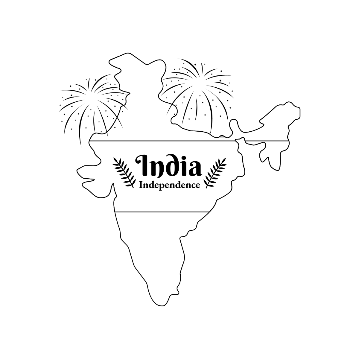 India Independence Day Drawing Clipart