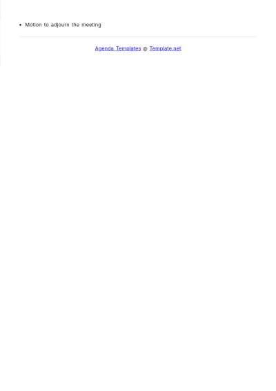 Free School Corporation Meeting Agenda Template to Edit Online