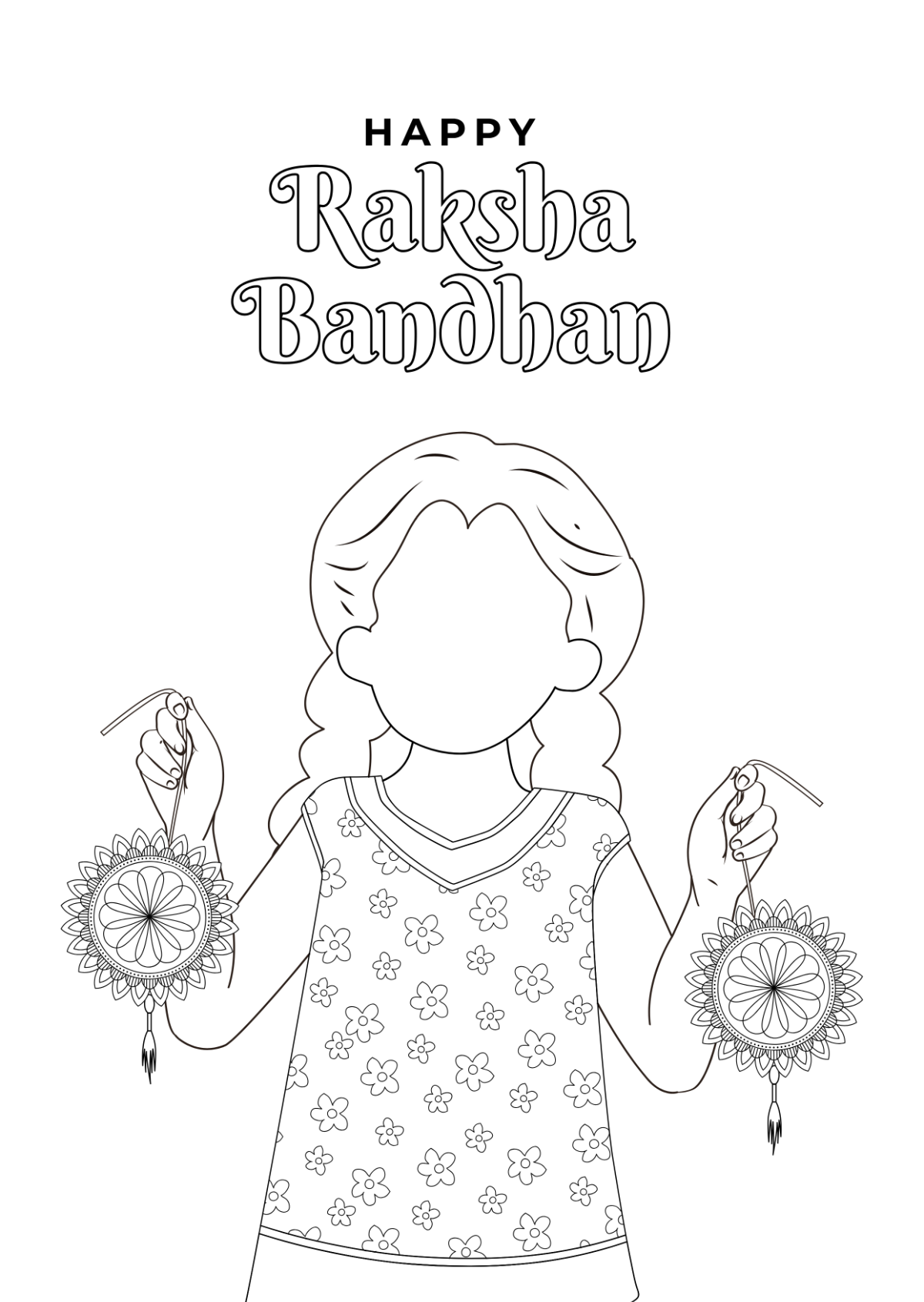 Raksha Bandhan Drawing for Kids