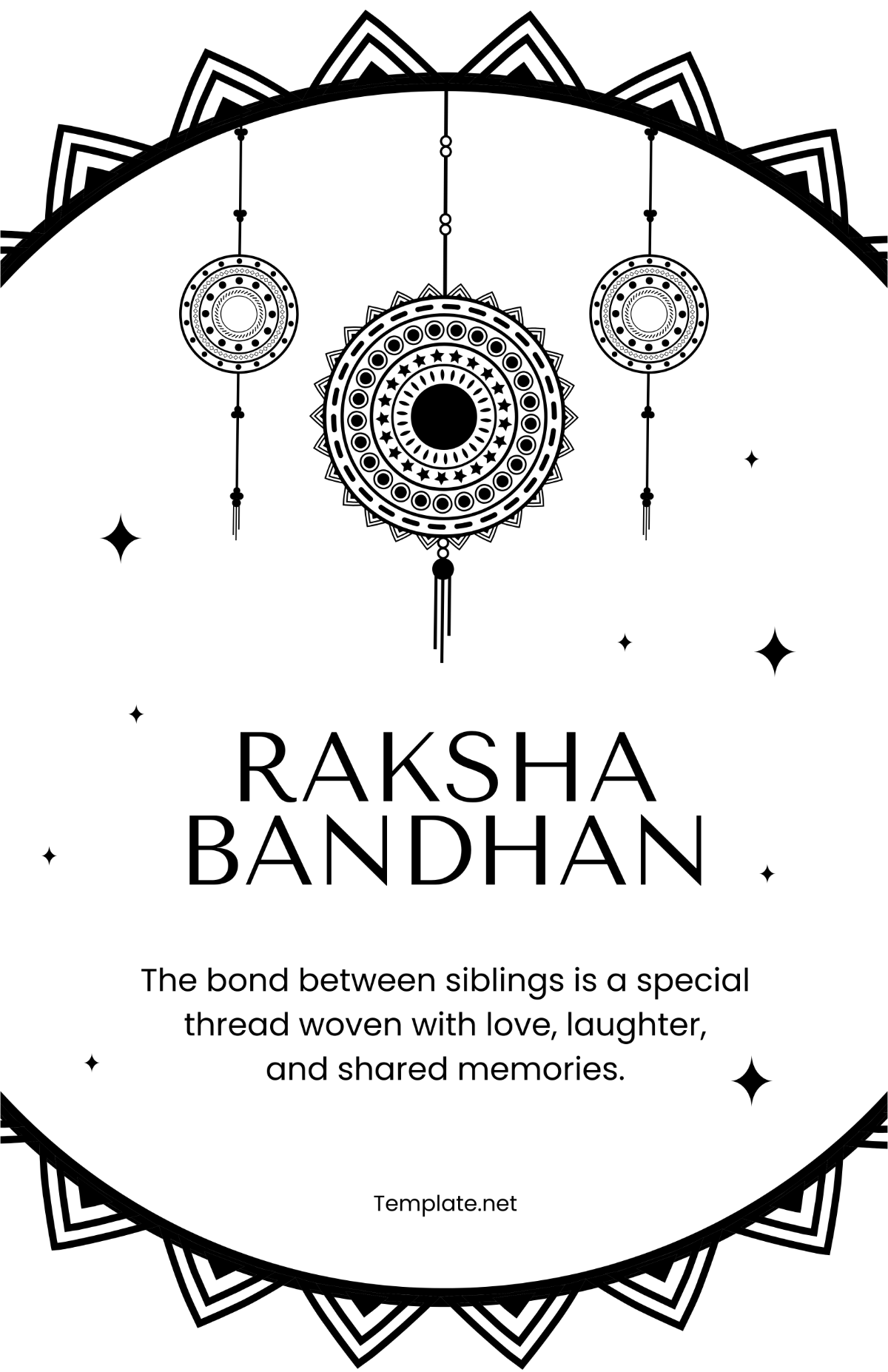 Raksha Bandhan Drawing Poster