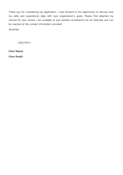 Free Process Executive Cover Letter to Edit Online