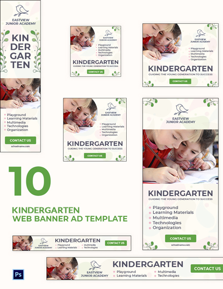 Kindergarten Ads Banner Template Psd Template Net