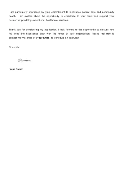 Free Lead Medical Assistant Cover Letter to Edit Online