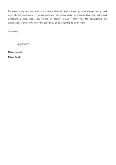 Free Clinical Medical Assistant Cover Letter to Edit Online