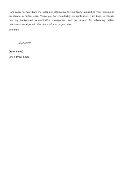 Free Travel Pharmacist Cover Letter to Edit Online