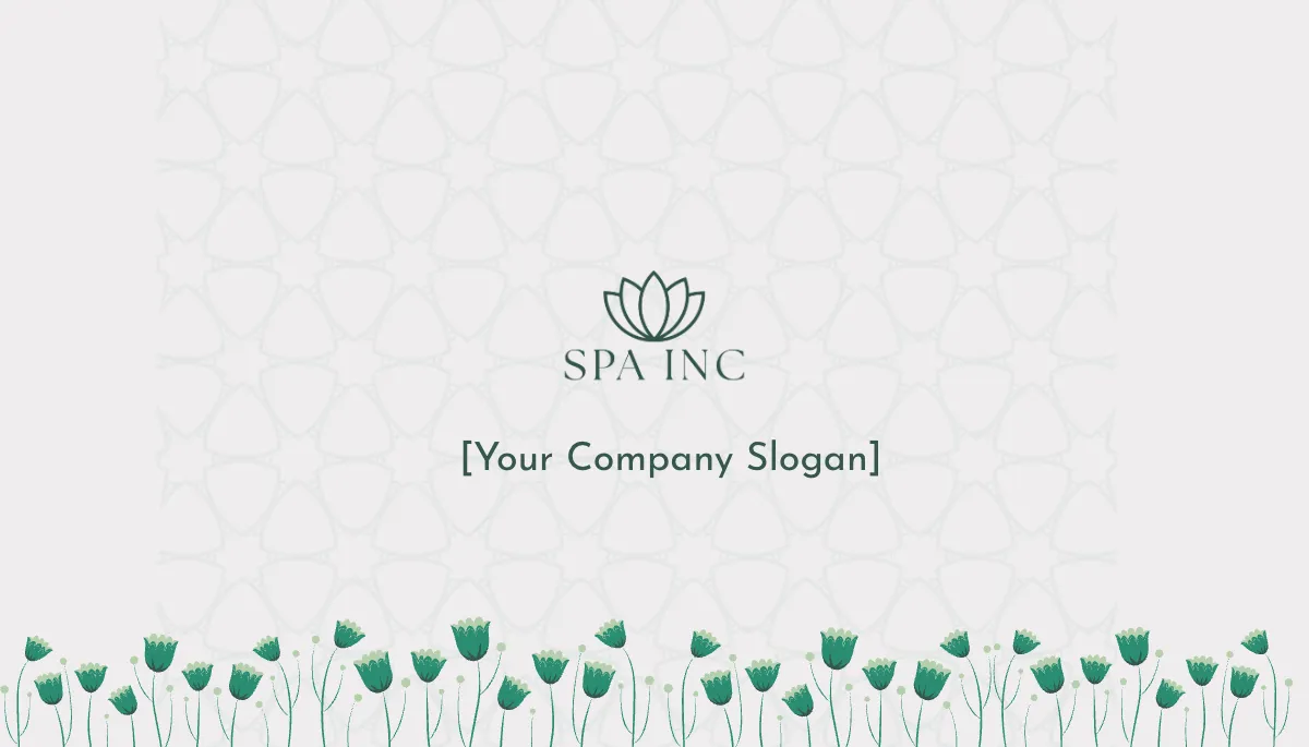 Free Spa Resort Business Card Template to Edit Online