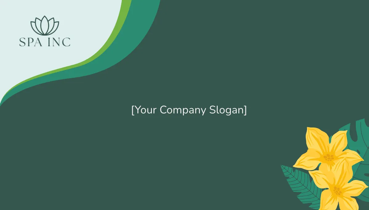 Free Day Spa & Resort Business Card Template to Edit Online