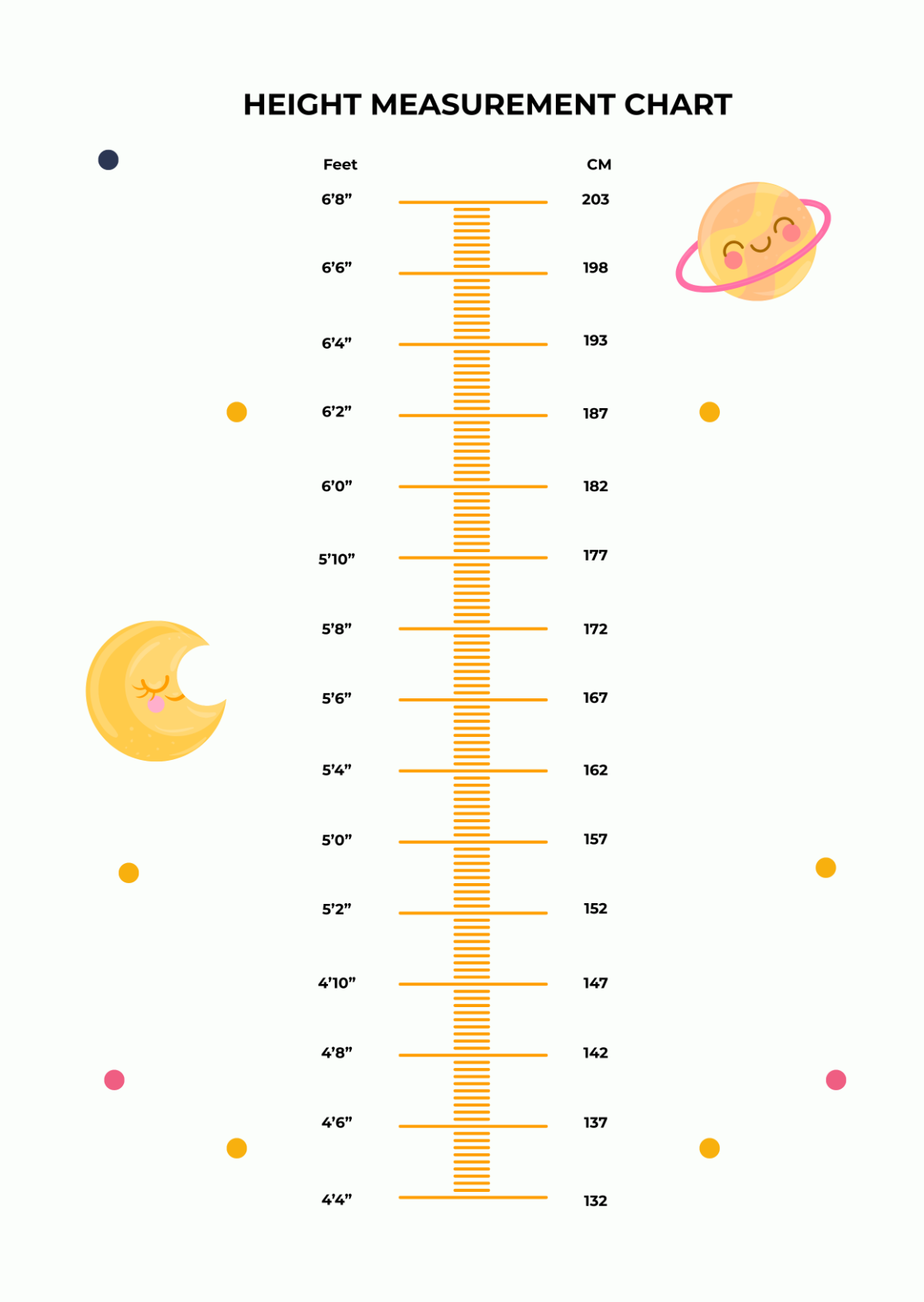 Free Height Measurement Chart Template - Edit Online & Download ...