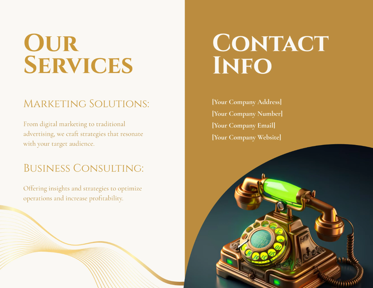 Free Luxury Brochure Template to Edit Online