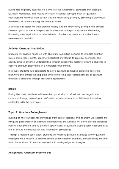 Free Classroom Agenda Template to Edit Online