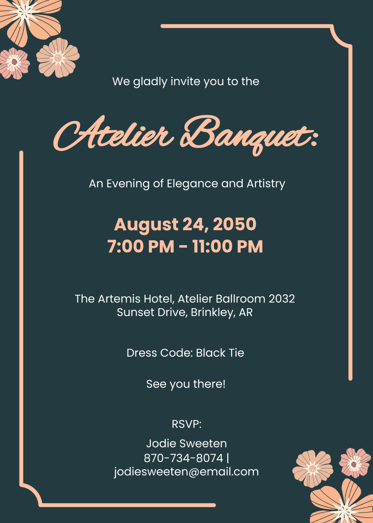 Atelier Banquet Invitation