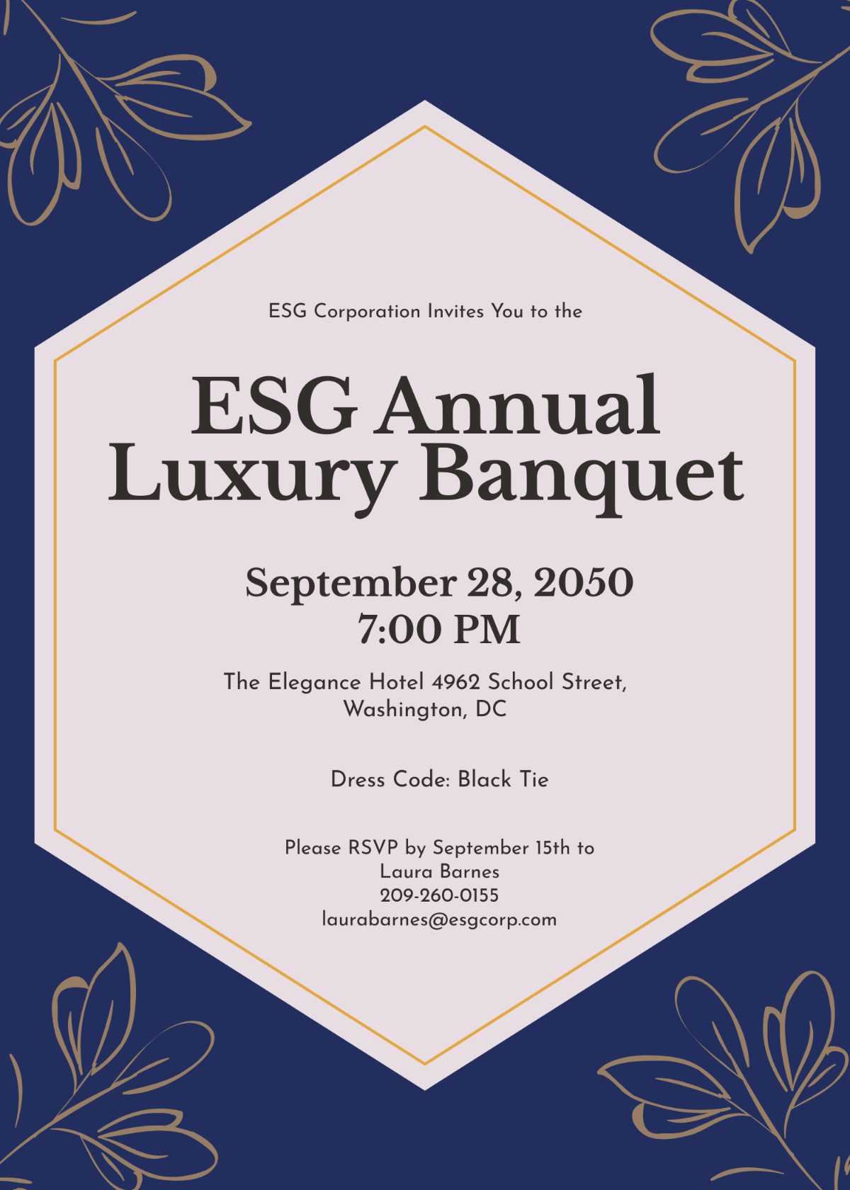 Luxury Banquet Invitation