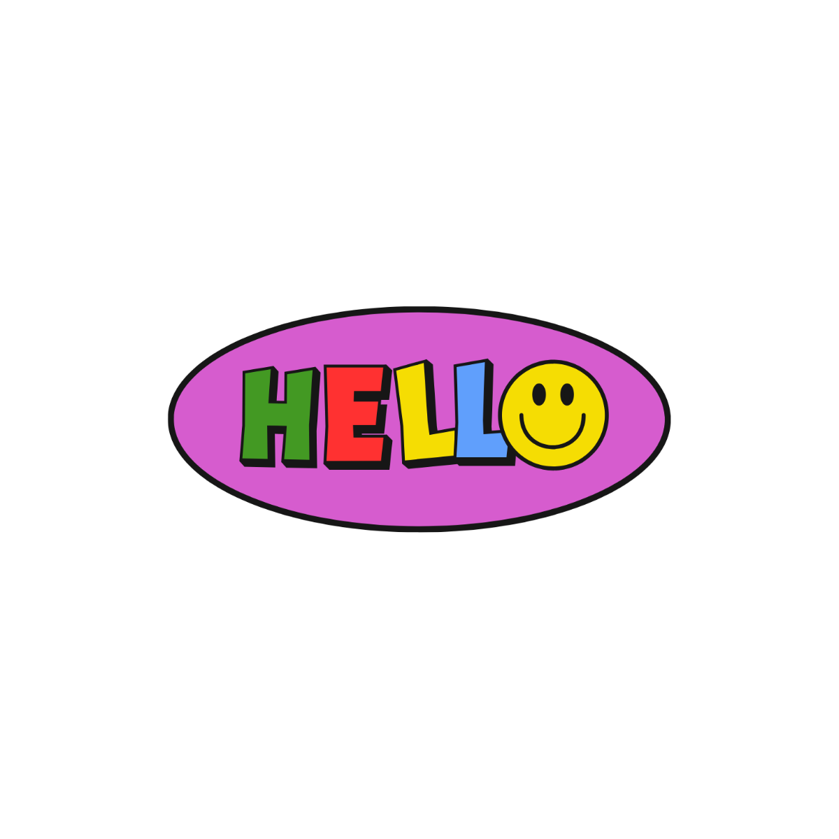 Hello Sticker