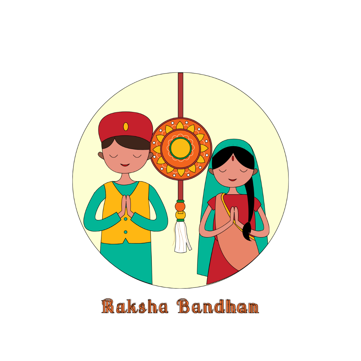 Raksha Bandhan Clipart for Kids