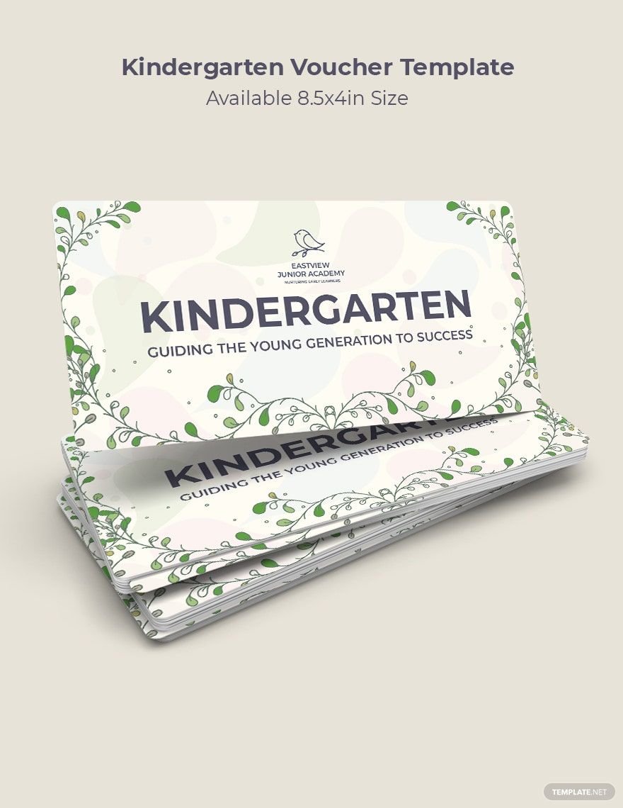 Kindergarten Voucher Template in Word, PDF, Illustrator, PSD, Apple Pages, Publisher, InDesign