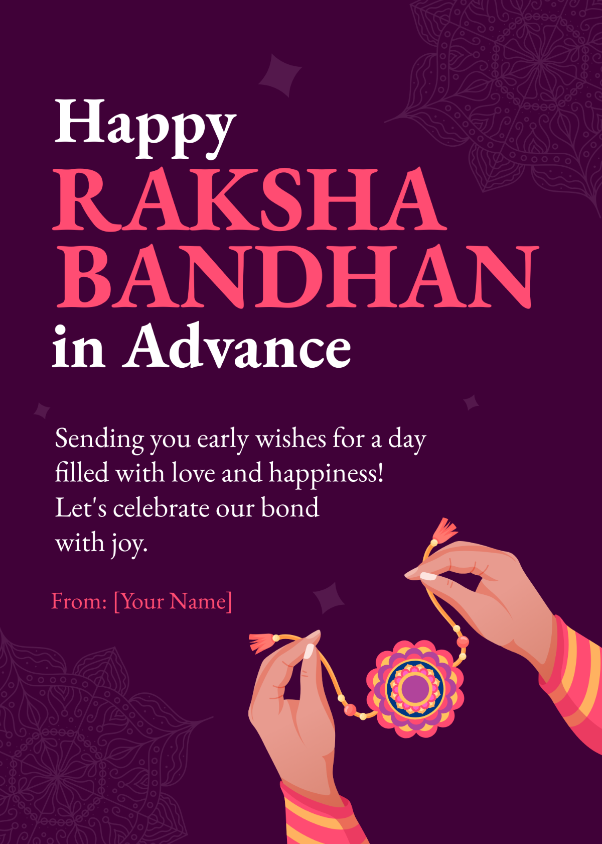 Raksha Bandhan Advance Wishes
