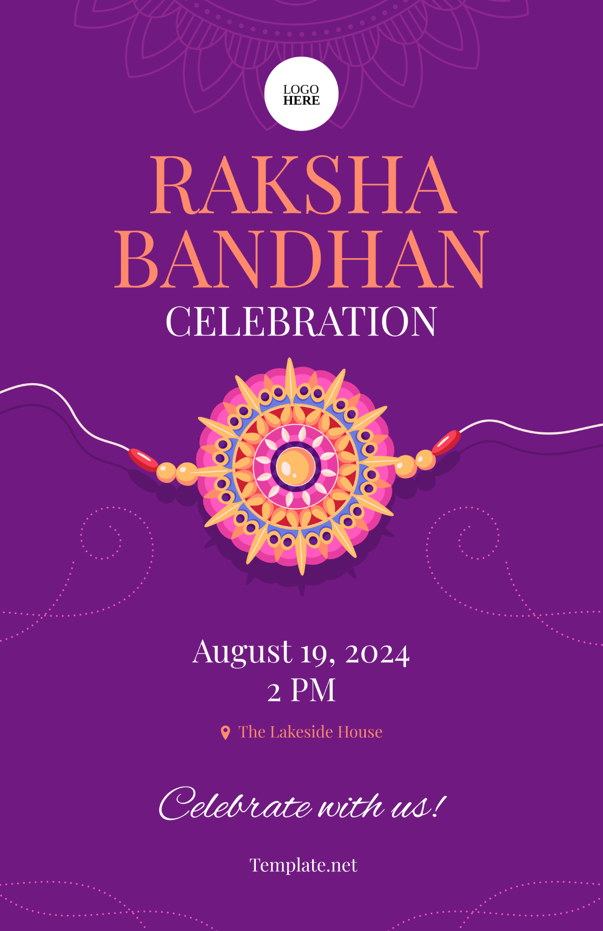 Raksha Bandhan Background Poster