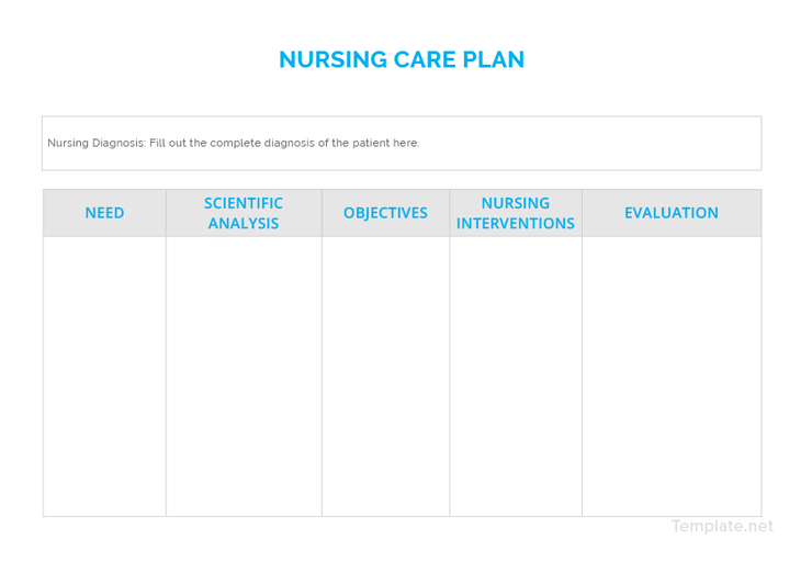 5+ Nursing Care Plan Templates in Word, PDF, Apple Pages ...