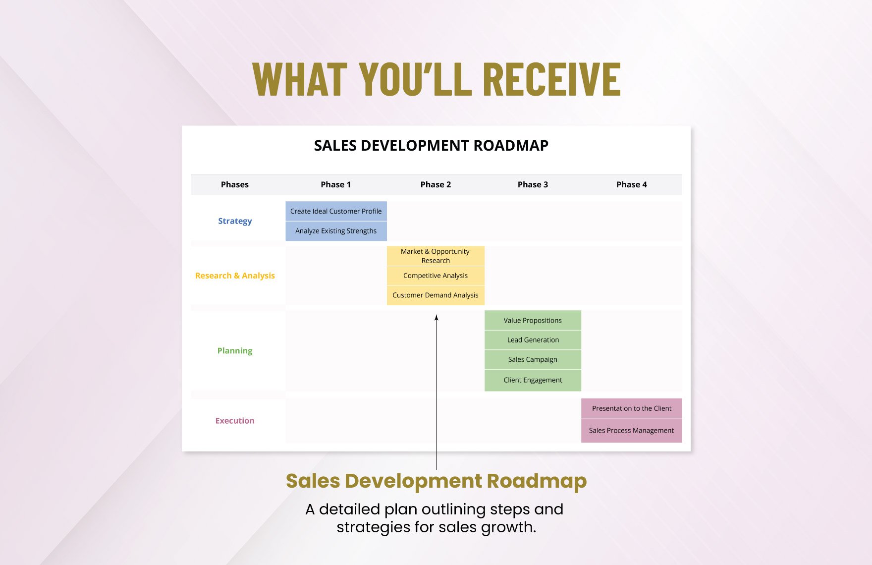 Sample Sales Development Roadmap Template