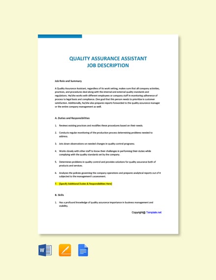 Cover Letter Template Quality Assurance Images