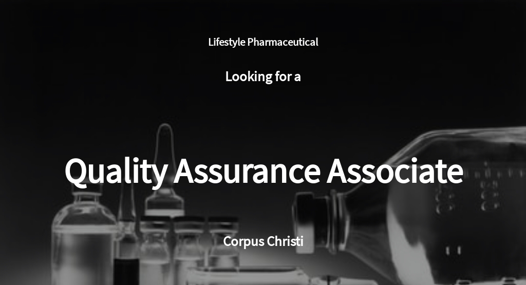 Free Quality Assurance Associate Job Ad/Description Template.jpe
