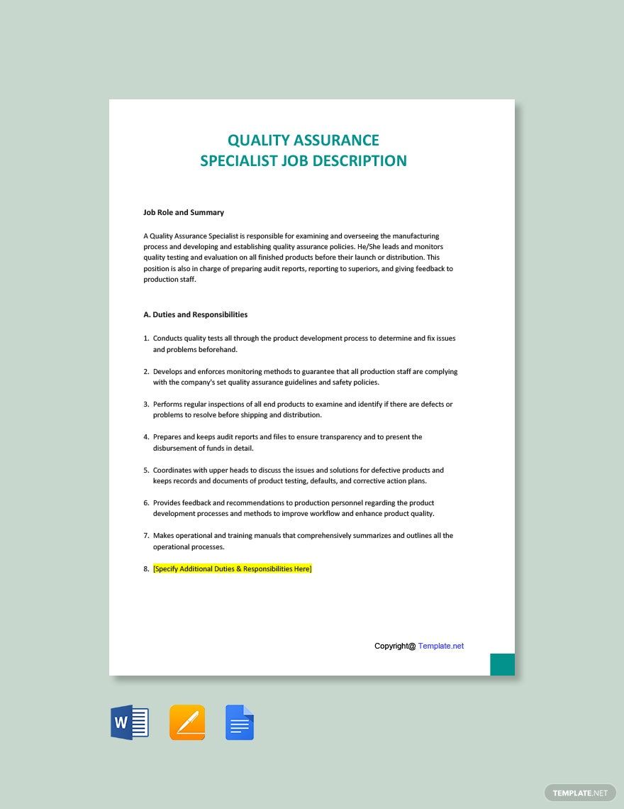 quality-assurance-specialist-job-ad-description-template-download-in