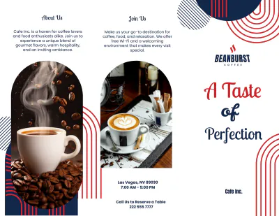 Free Cafe Advertising Brochure Template to Edit Online