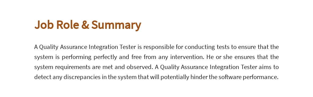 Free Quality Assurance Integration Tester Job Ad/Description Template 2.jpe