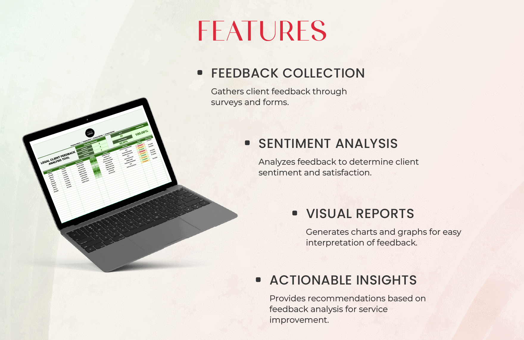 Legal Client Feedback Analysis Tool Template