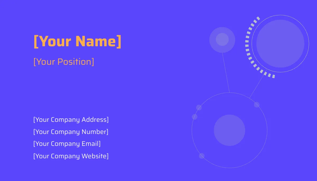 Free Tech Business Card Template to Edit Online